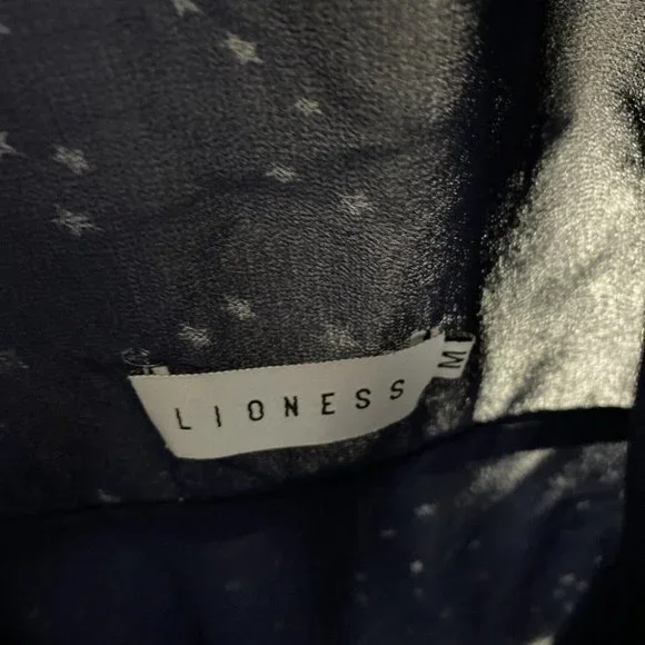 Lioness Size M Playsuit Romper Low Cut front & Back Navy Stars Party - Picture 7 of 11